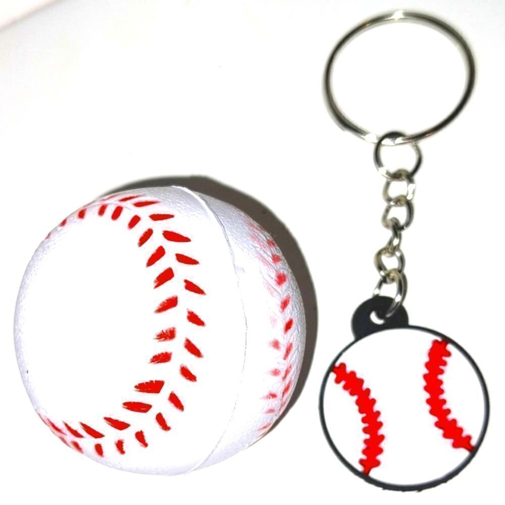 Unisex kids stress ball and keychain set